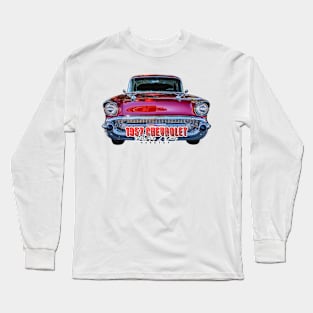 1957 Chevrolet Bel Air 2 Door Hardtop Long Sleeve T-Shirt